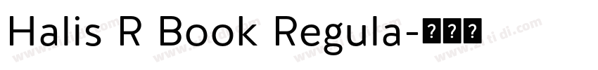 Halis R Book Regula字体转换